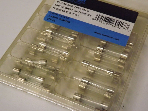 ANCOR MARINE AGC Glass Tube Fuses 1A-30A 41pcs