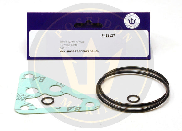 Crom® Komplet tesnil hladilnika olja za Volvo Penta AQD19 MD19