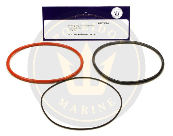 Cylinder liner seal kit for Volvo Penta MD5A MD5B MD5C RO : 875560