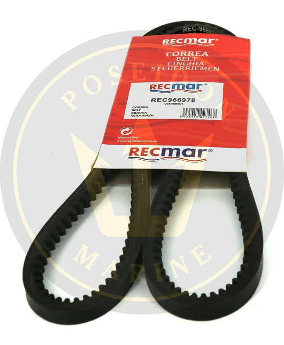 Recmar® Alternator belt for Volvo Penta D30 D31 D40 D41 RO: 966978 1100mm